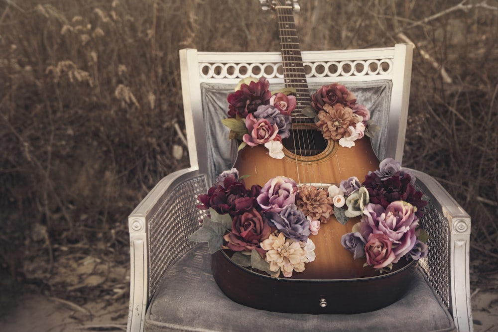 brown burst acoustic guitar