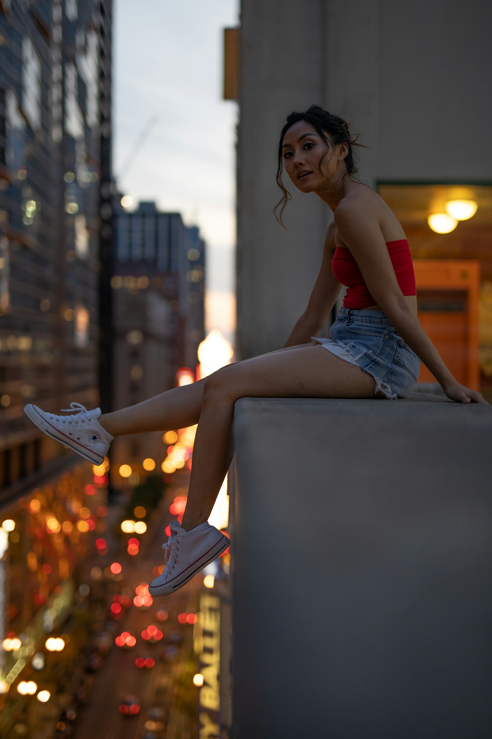 Sigma 50mm F1.4 DG HSM Art sample photo. Woman in red tube photography