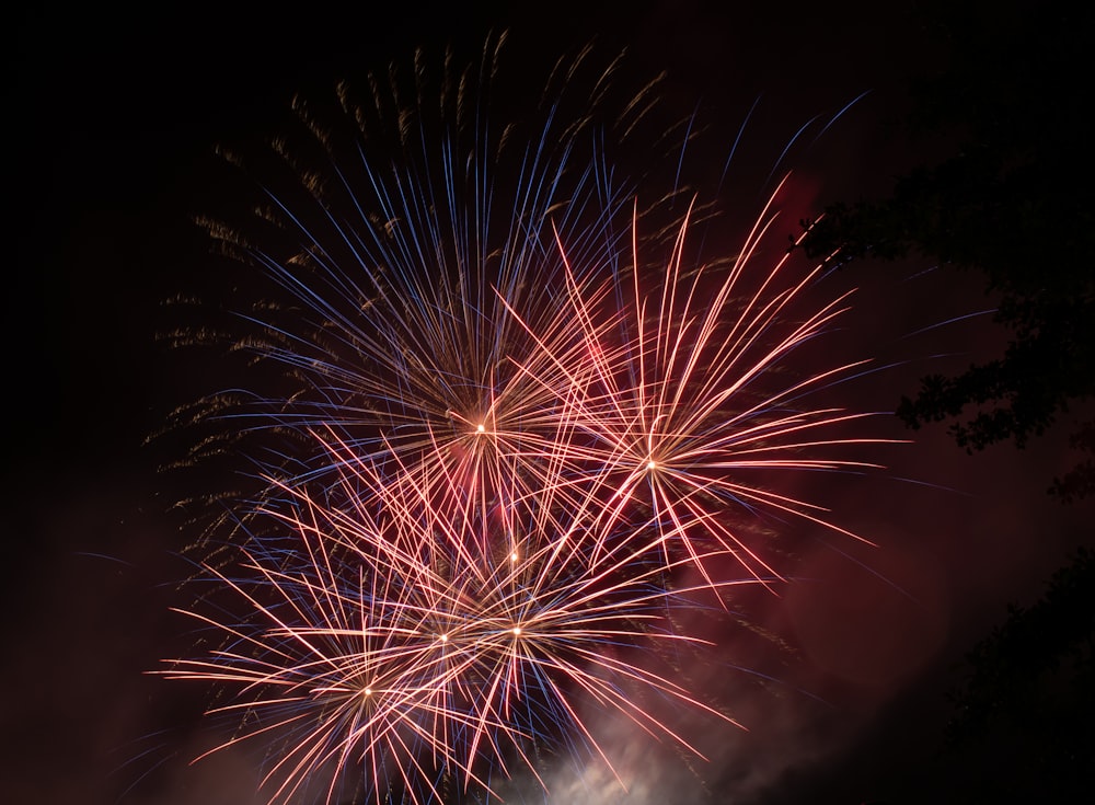 steel wool photography of fireworks