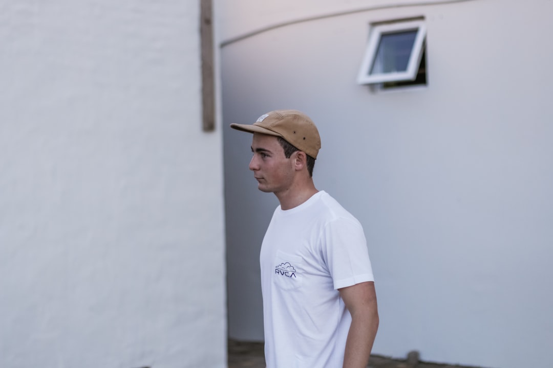 man in white t-shirt