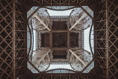 A detailed close-up of structural steel beams highlighting engineering precision.