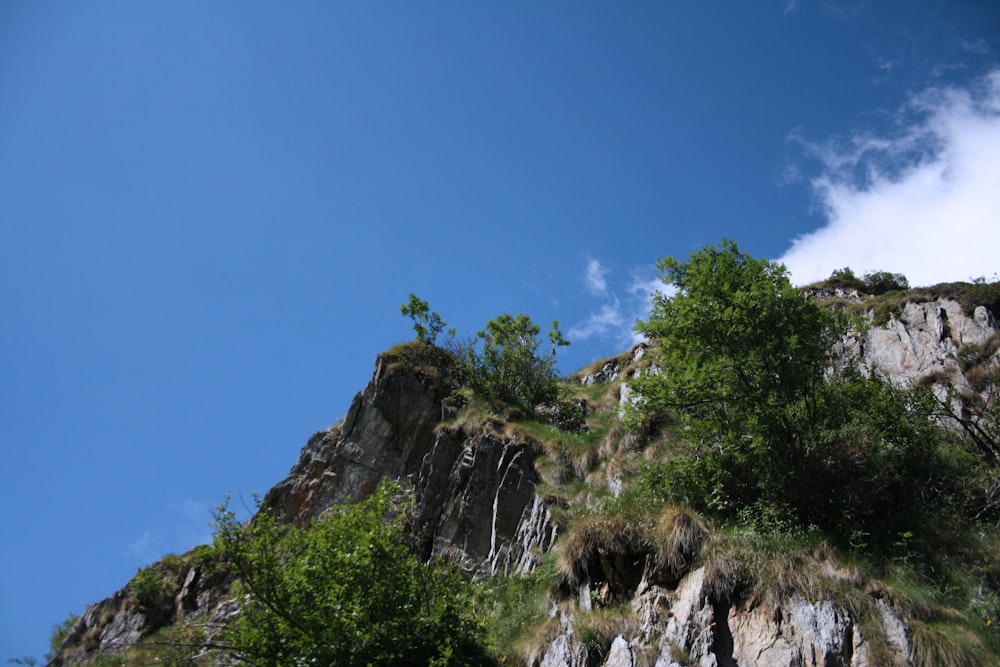 green and black mountain under blue sky at daytime