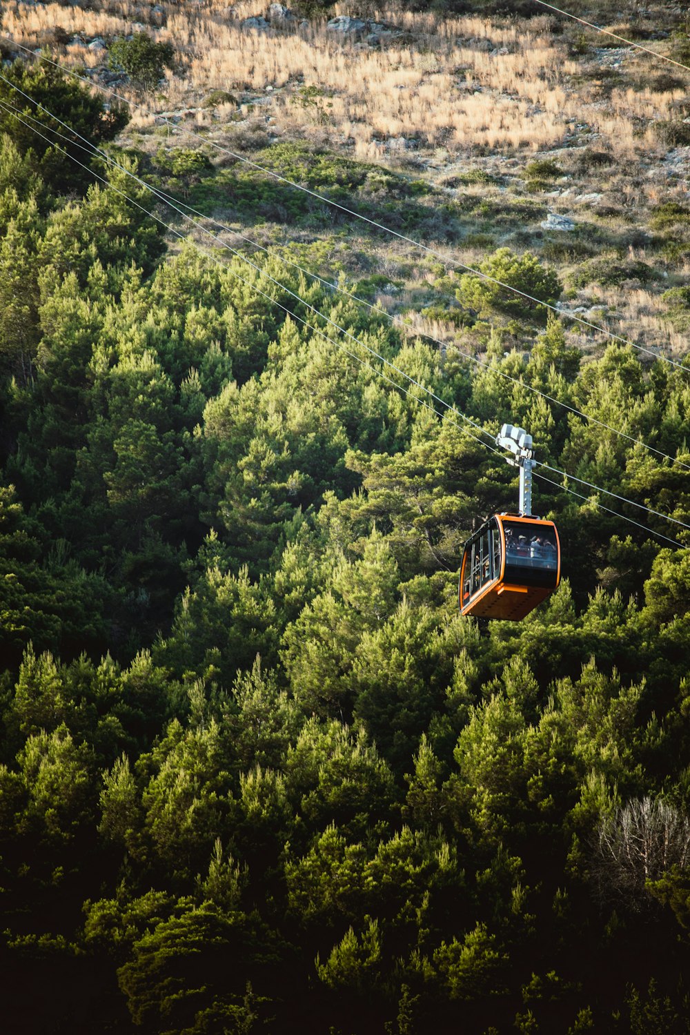 yellow cable car