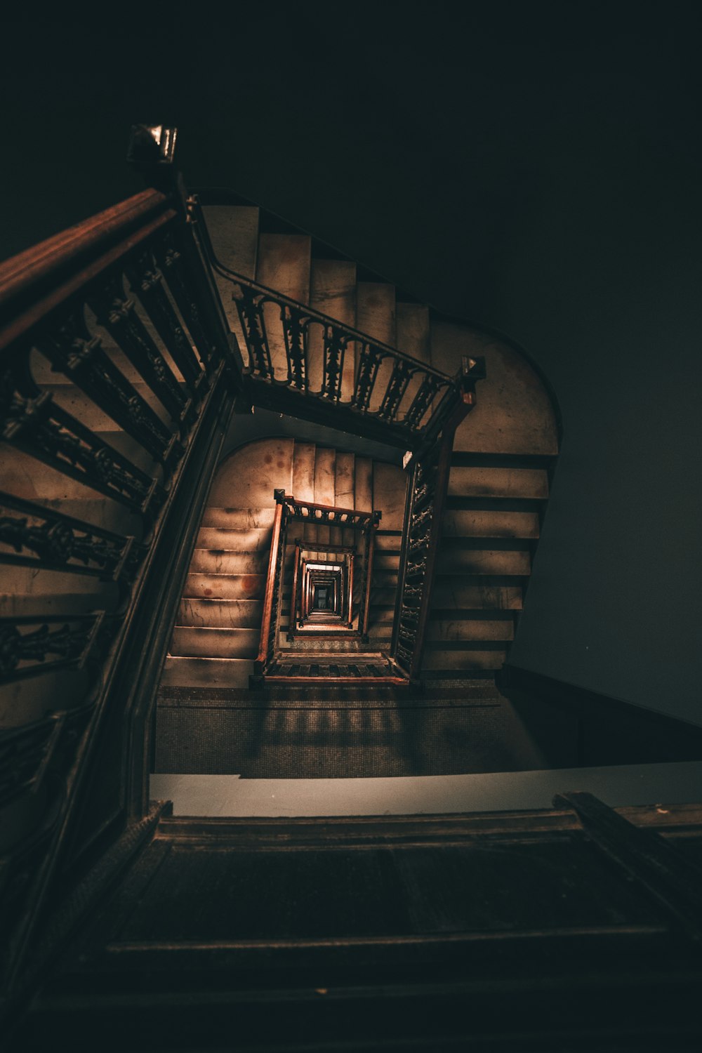 brown stairs
