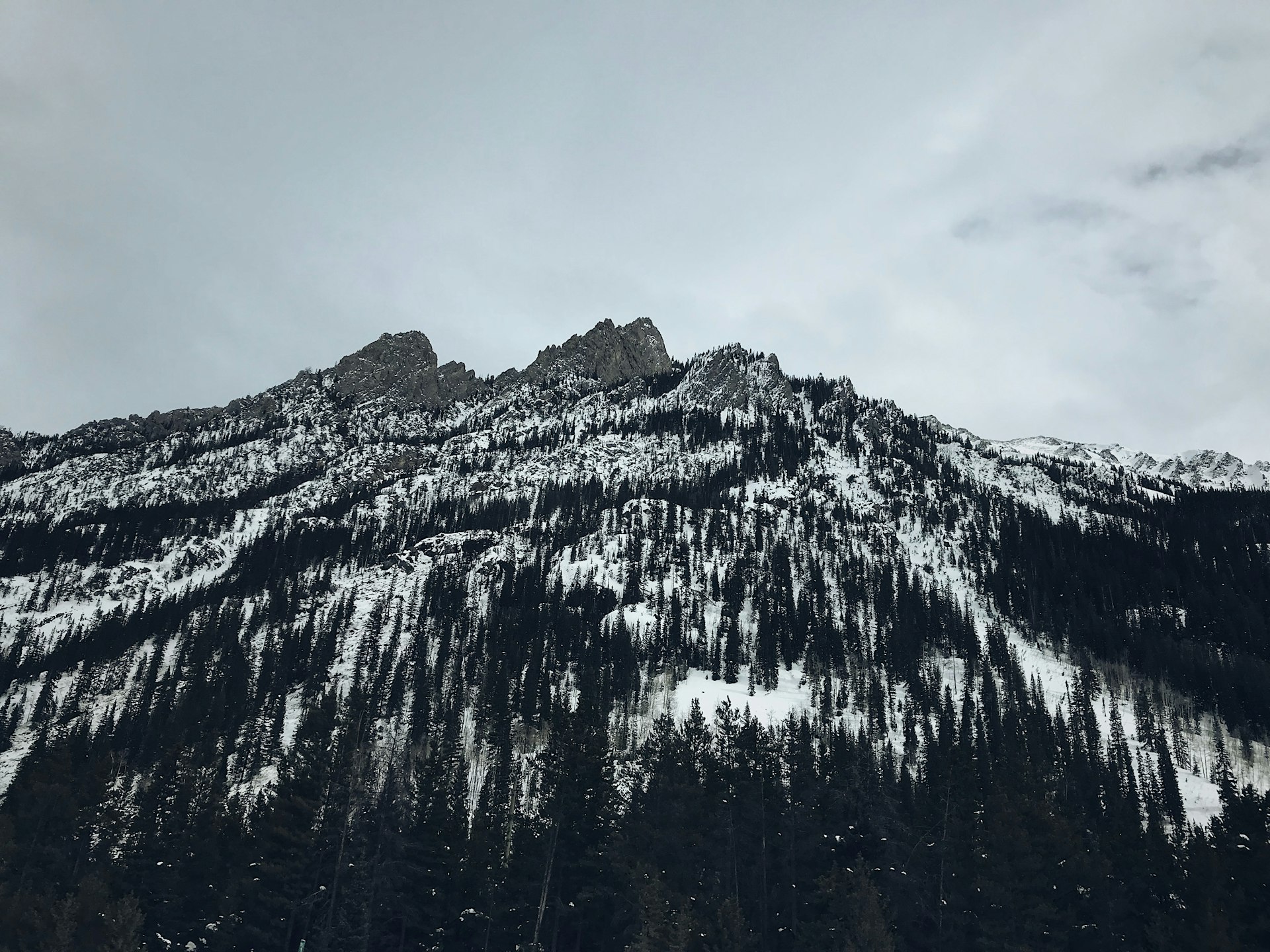low angle photography of mountain during daytime