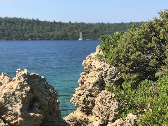 rock formations near sea in Yalı Turkey