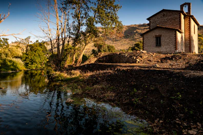 house near river