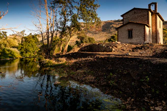 house near river