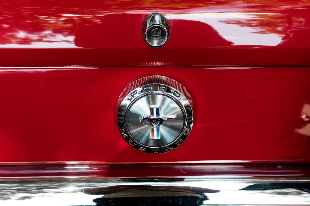 red Ford Mustang vehicle