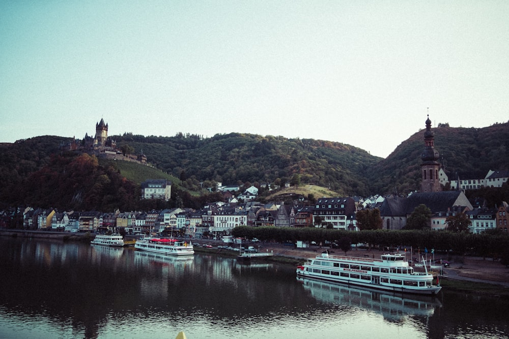 cruise ships floating on body of water