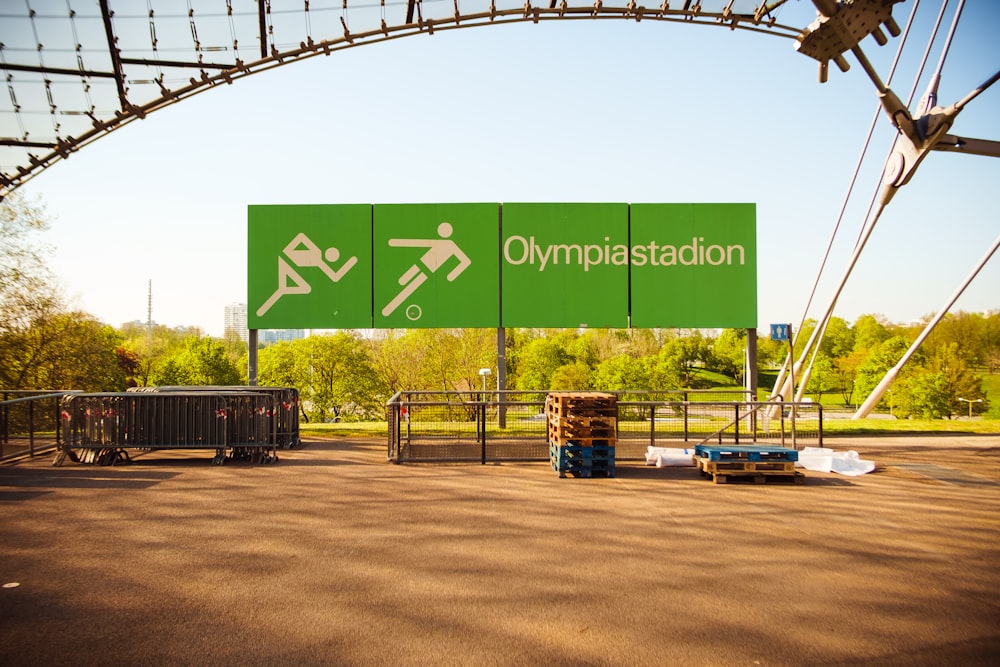 Segnaletica dello stadio dell'Olympia