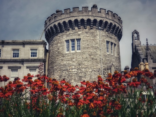 gray castle in Dublin Castle Ireland