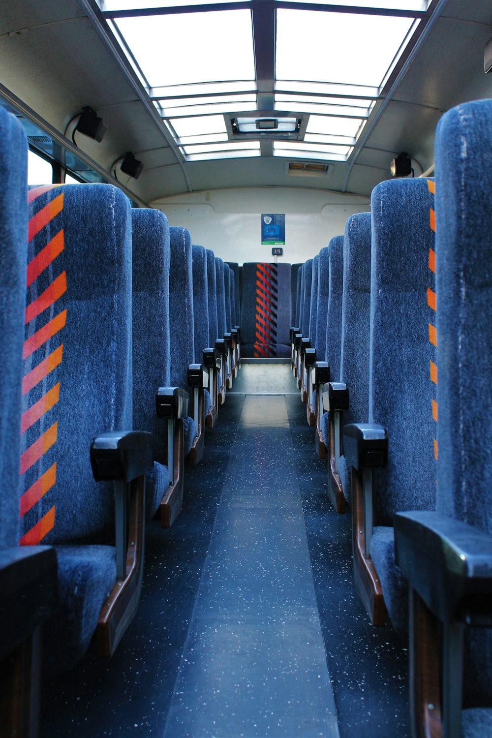 blue vehicle seats close-up photography