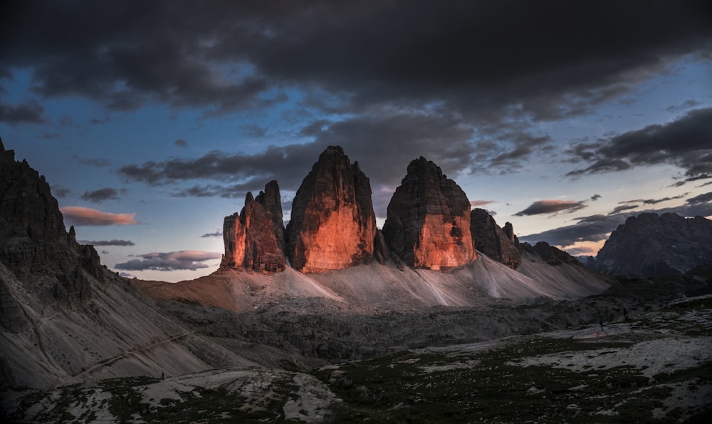 brown rock formation