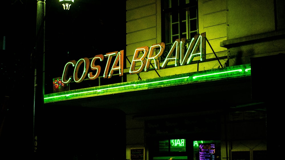 Costa Brava neon signage
