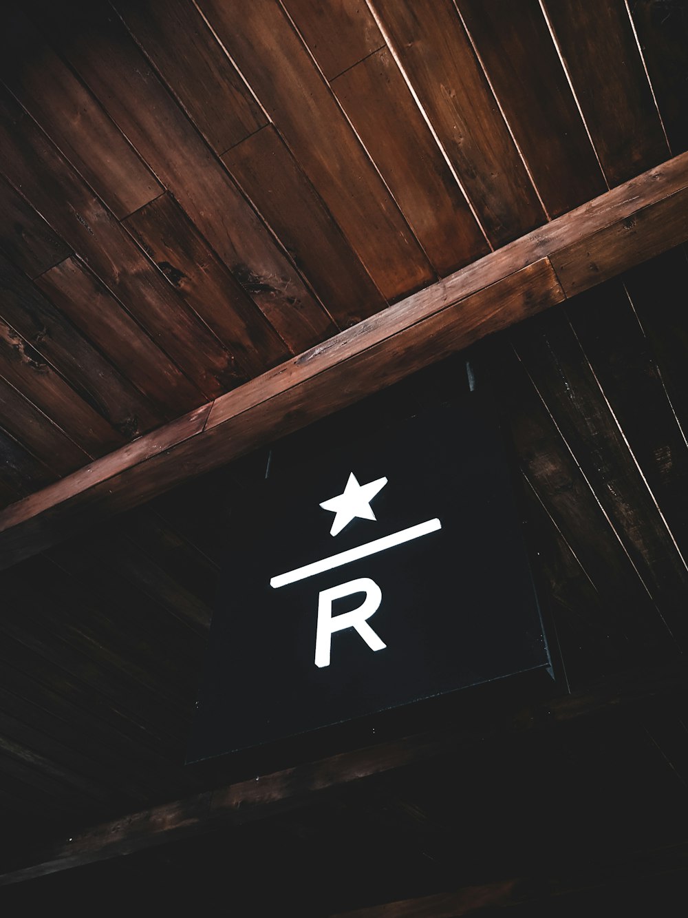 letter R with Star sign