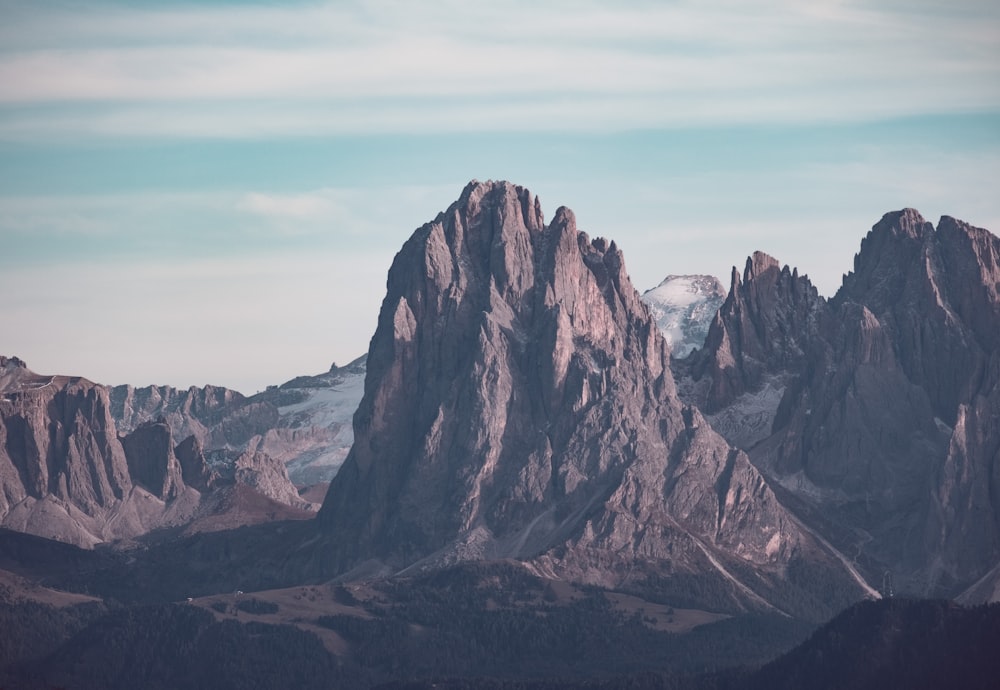 brown rock formation