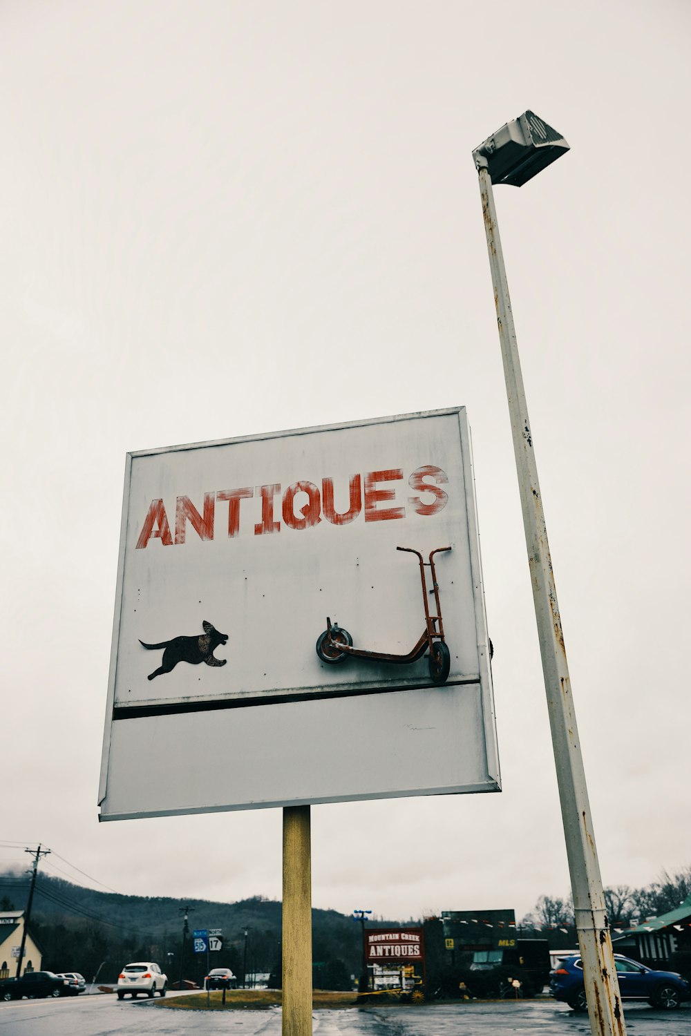 Antiques sign