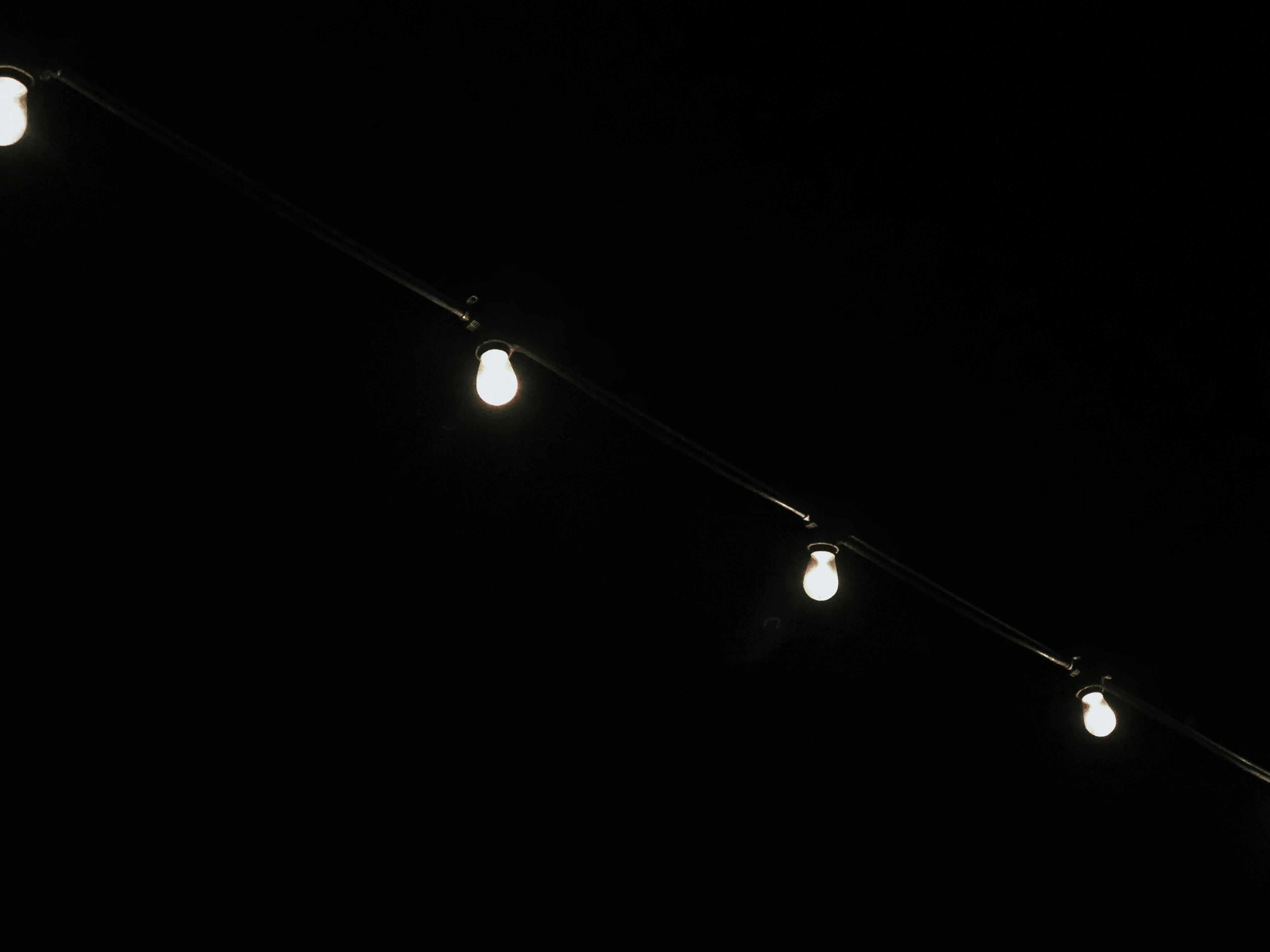 tiras de luz na fotografia de foco