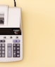 white Canon cash register