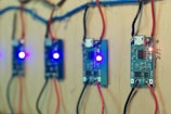 green circuit boards