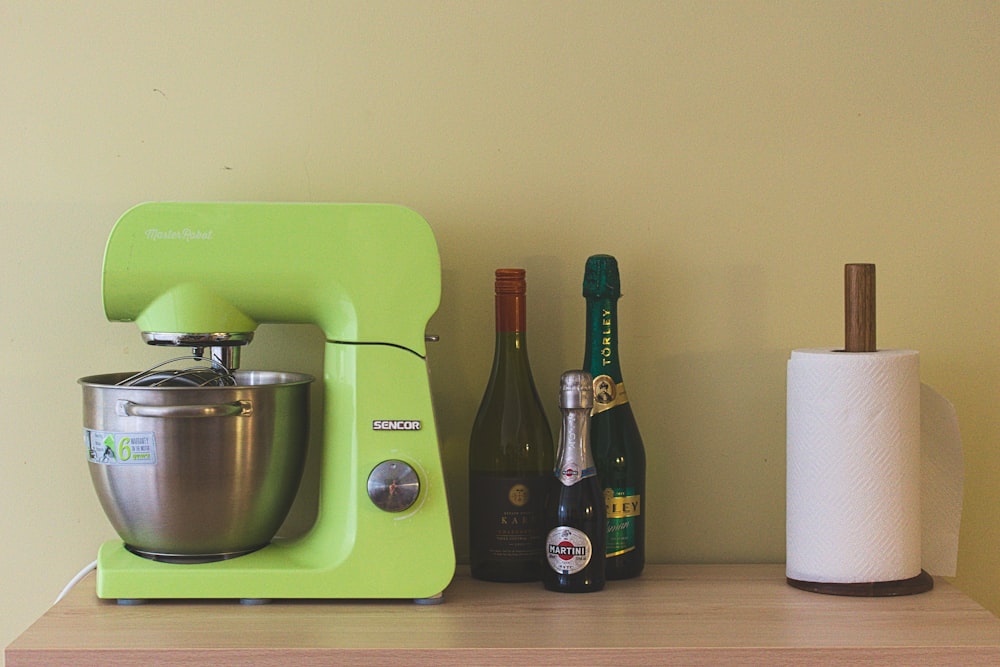 green stand mixer