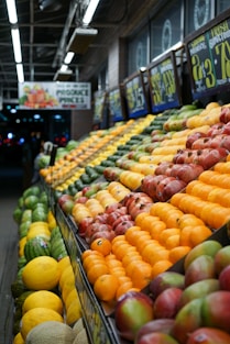 fruits on rack