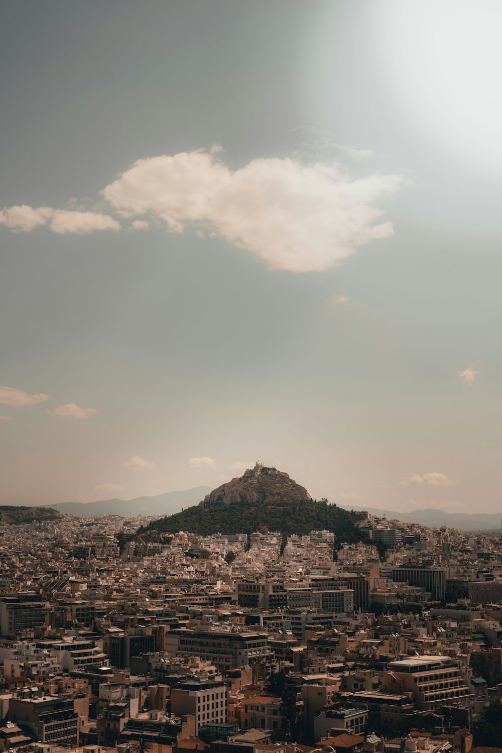 cityscape under white sky