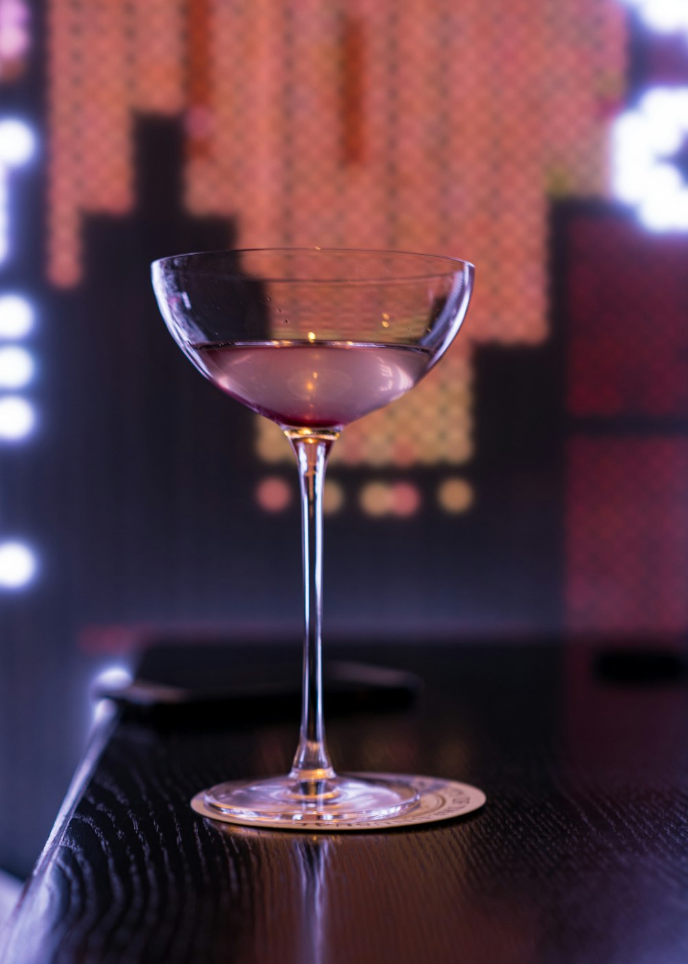 filled Martini glass