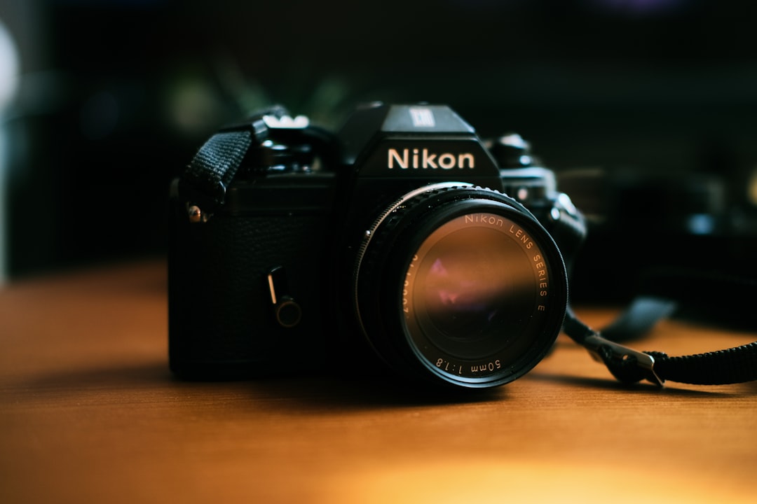 black Nikon DSLR camera