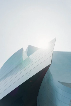 Sleek aluminum architectural frame with glass panels reflecting sunlight