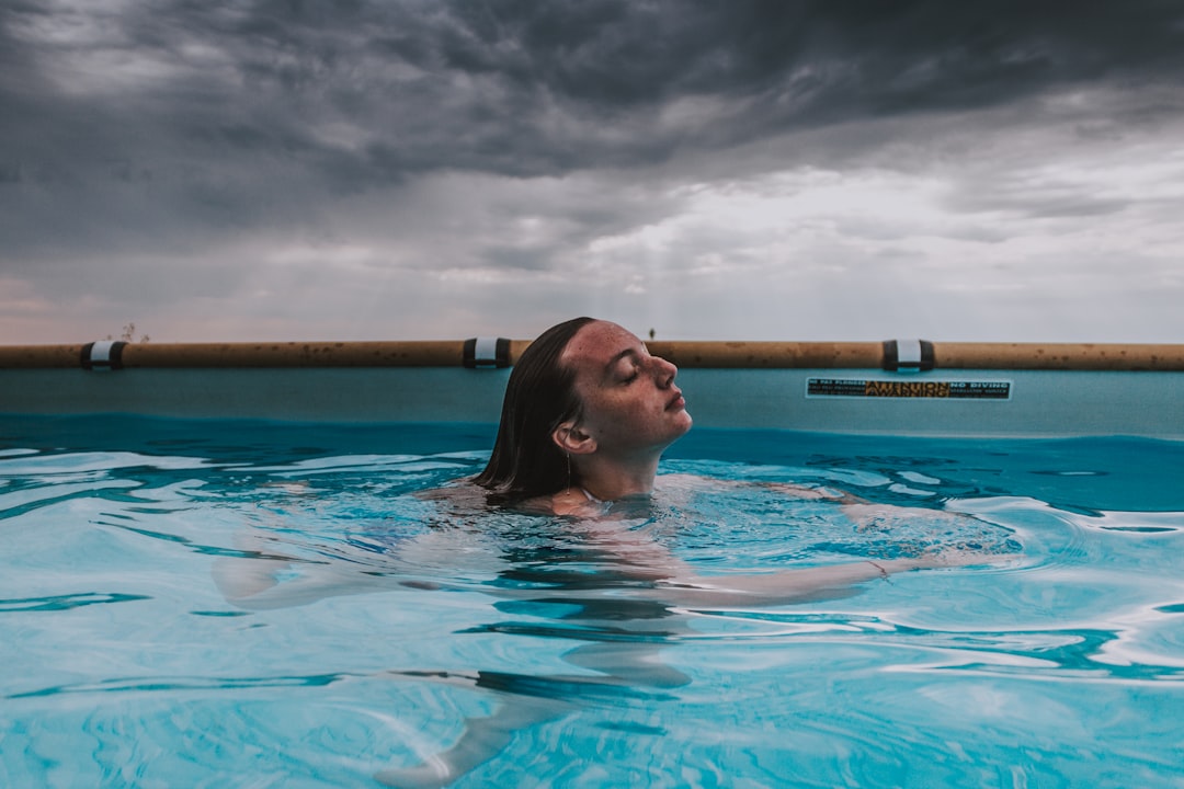 woman in swimming pool