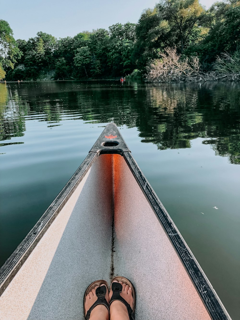 person sitting on boat