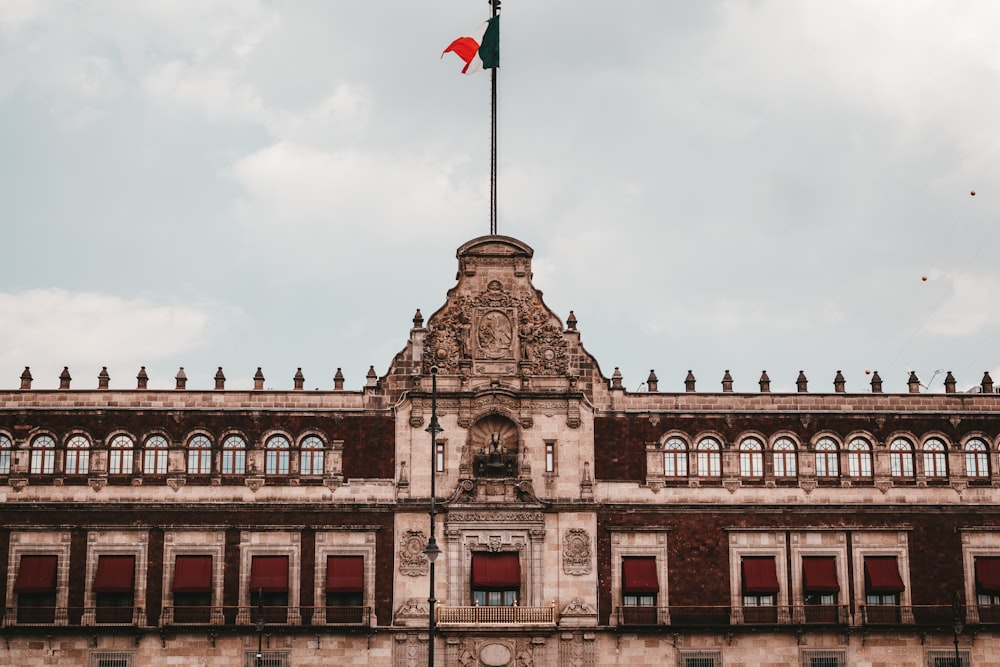 white and brown historic building