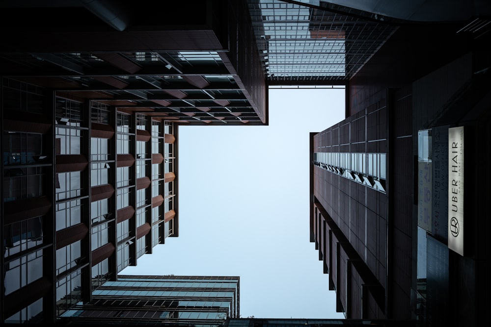 Photo en contre-plongée d’un immeuble de grande hauteur