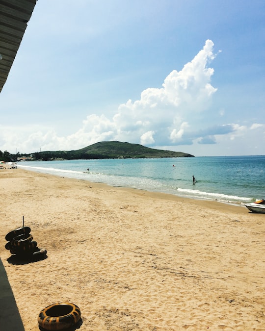 seashore under blue sky in Mui Ne Vietnam