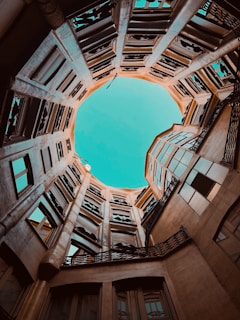 Foto del patio interior de La Casa Milà