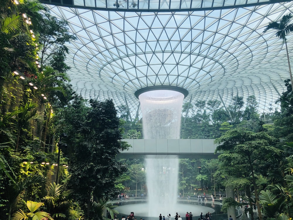 people inside Marina Bay Sands during daytime