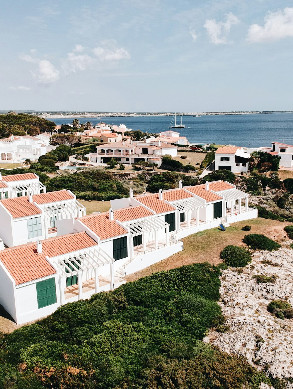 white concrete house