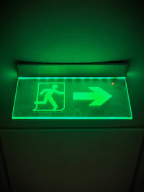 fire exit signage