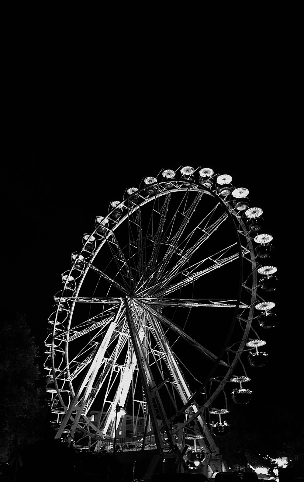 big fairy's wheel during nighttime with lights