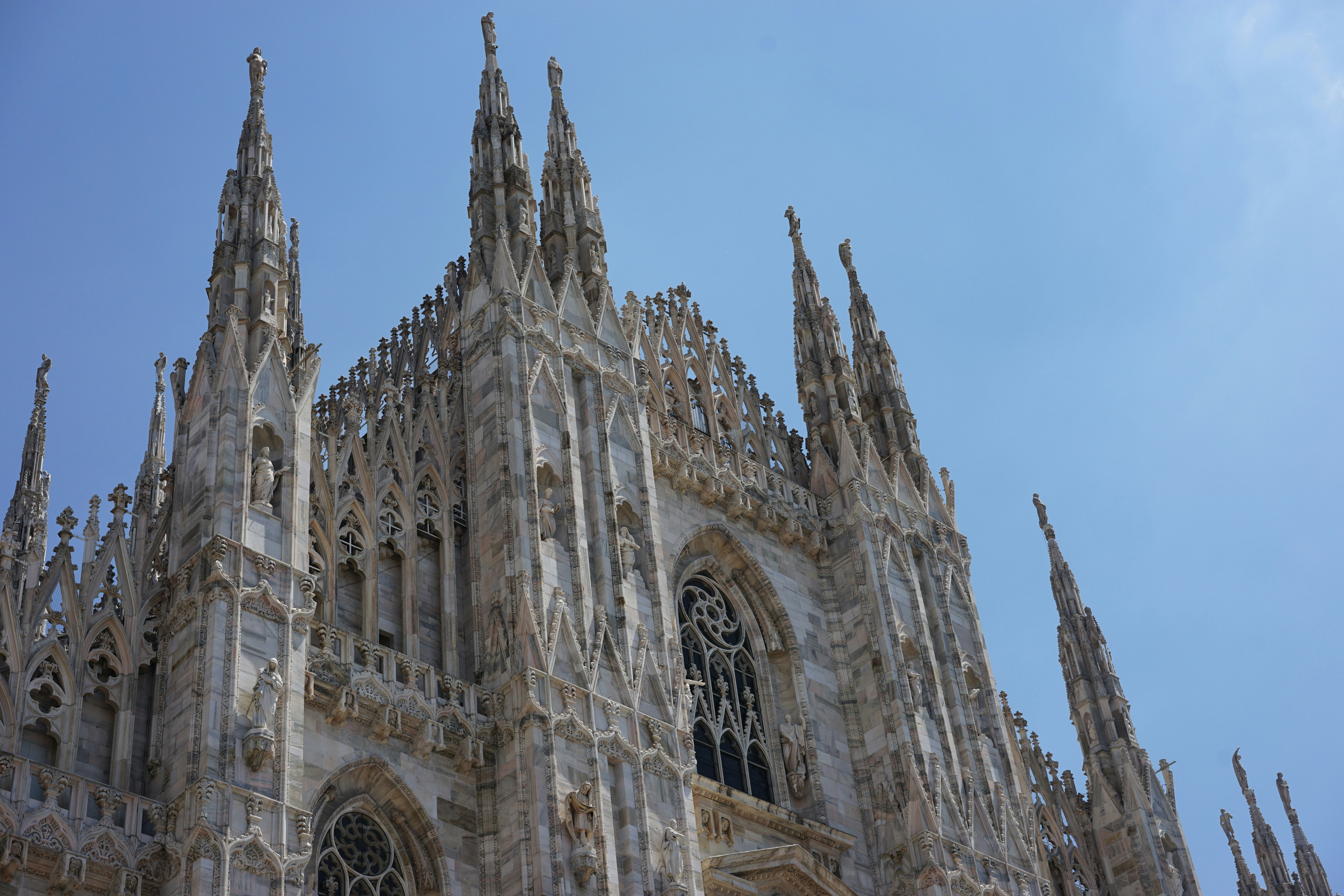 white church at daytime