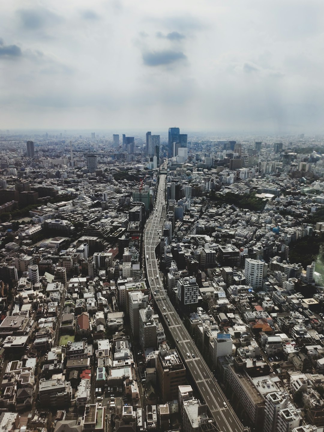 aerial view of city