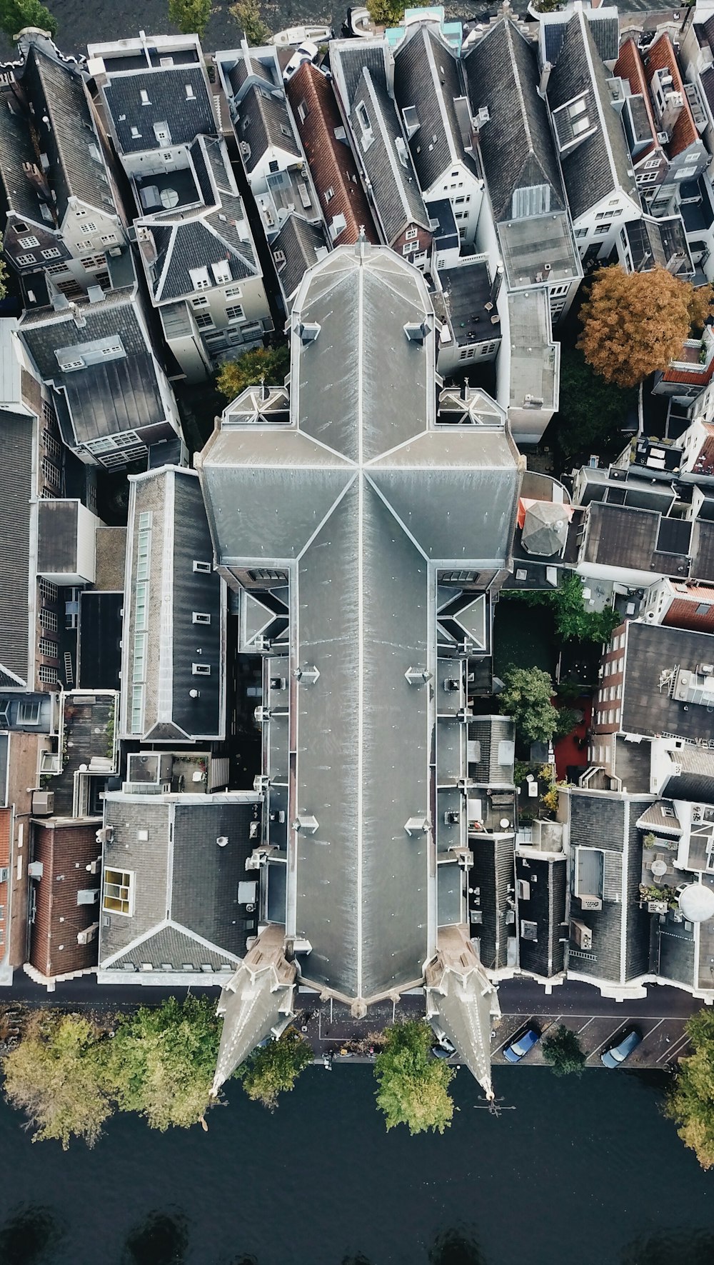 aerial photography of buildings