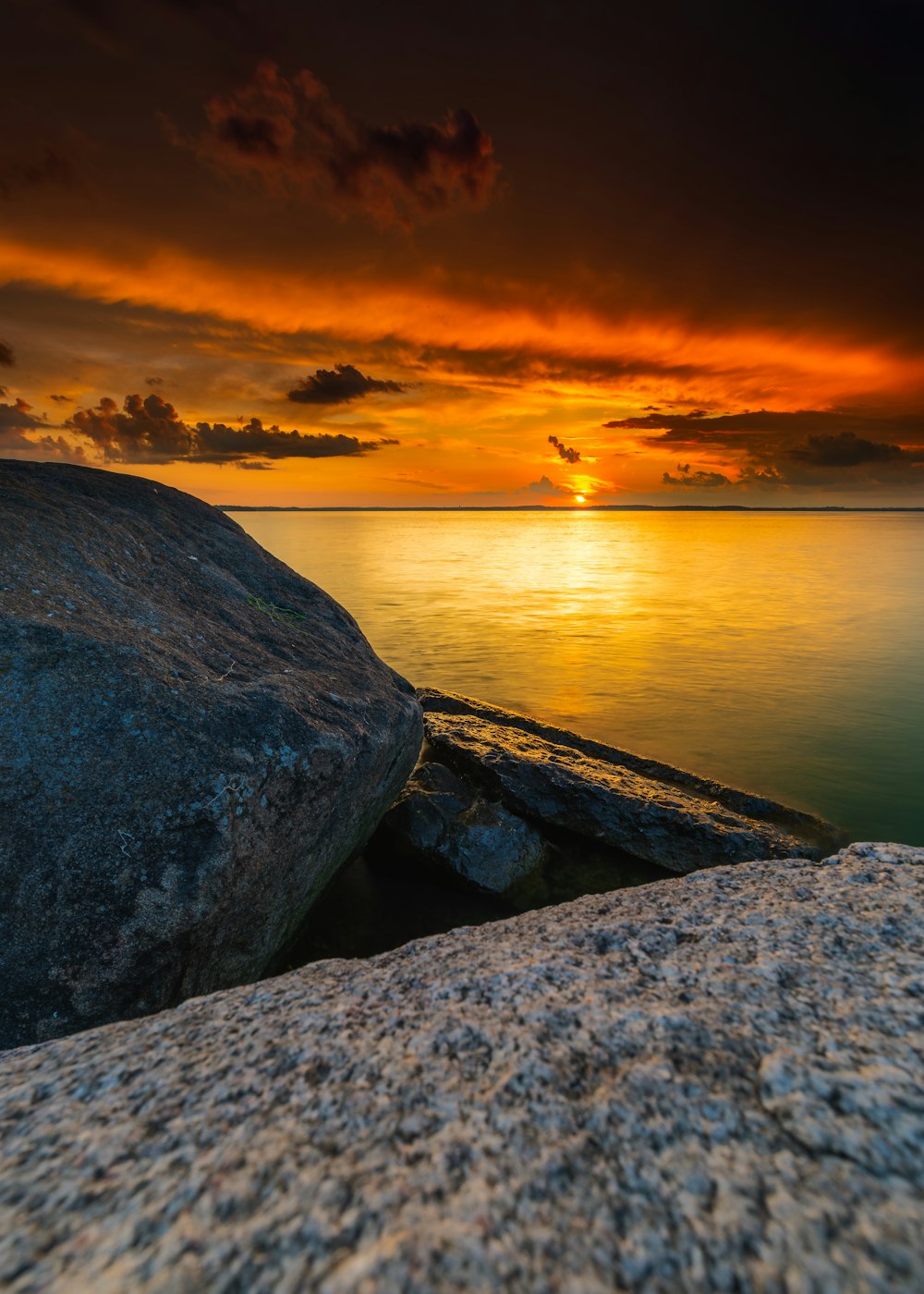 sea during golden hour