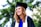 woman wearing academic gown