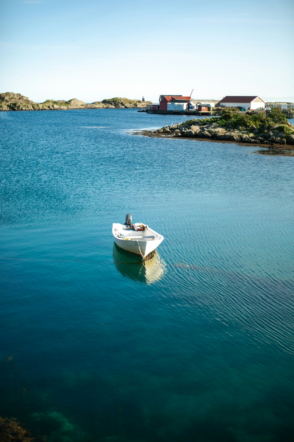 white canoe