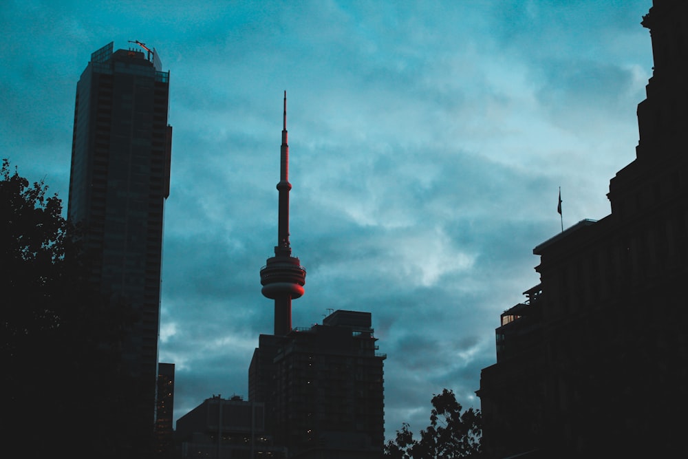 grey CN tower during daytime