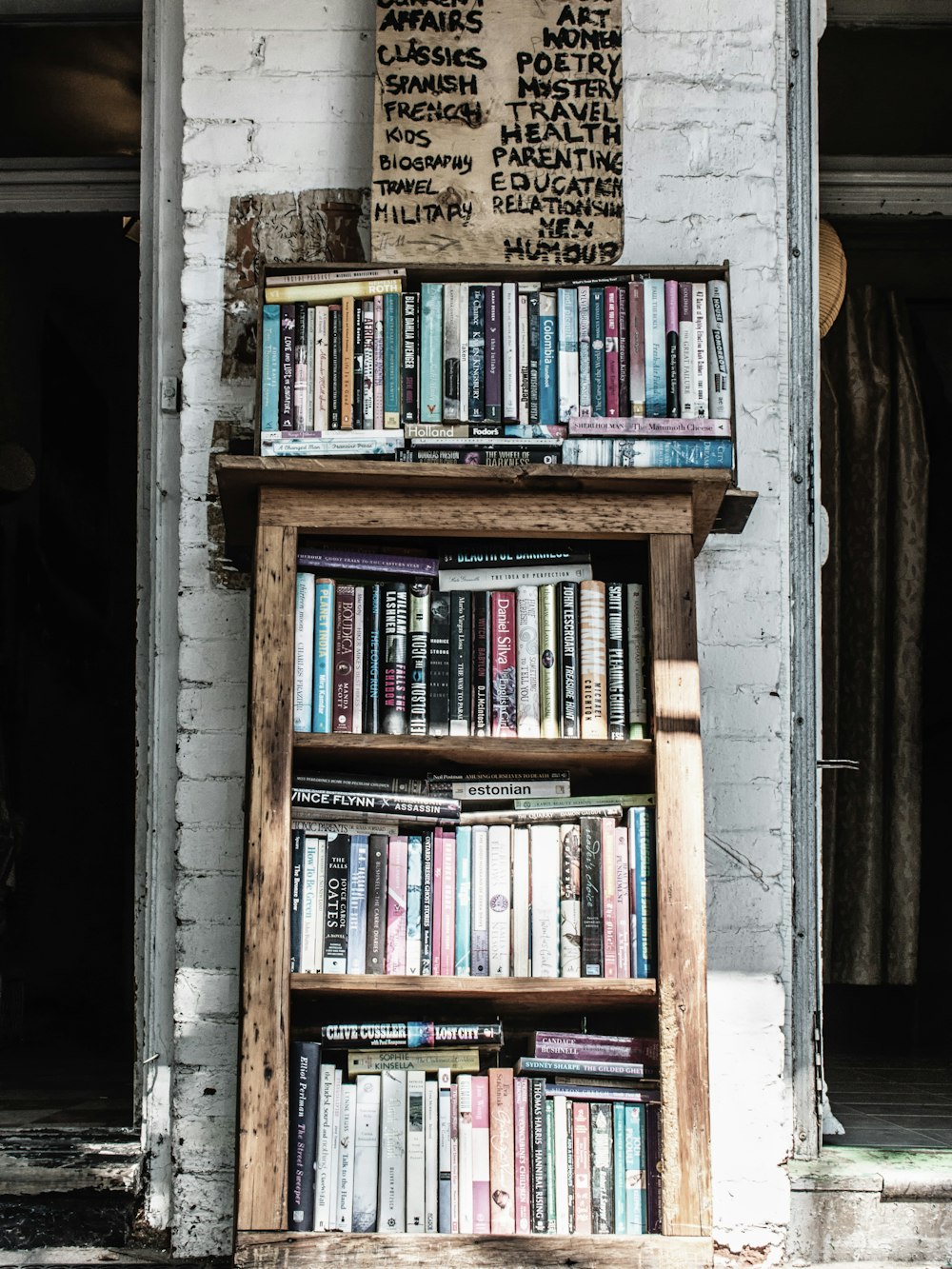 books on shelf