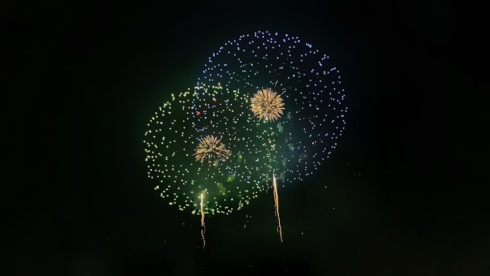 low angle photo of fireworks